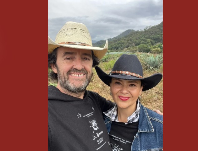 Claudia and Miquel, hosts of La Raicillería
